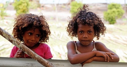 Melanesian children of Papua New Guinea