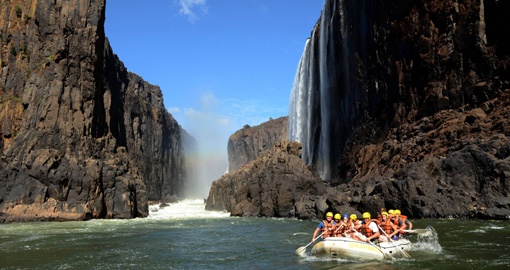 Victoria Falls white water rafting