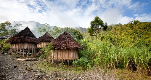 A traditional mountain village