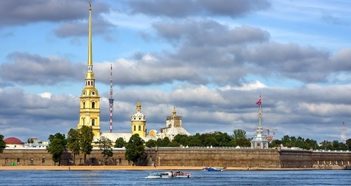 The Peter and Paul Fortress in St.Petersburg is a must-see during any Russia vacation
