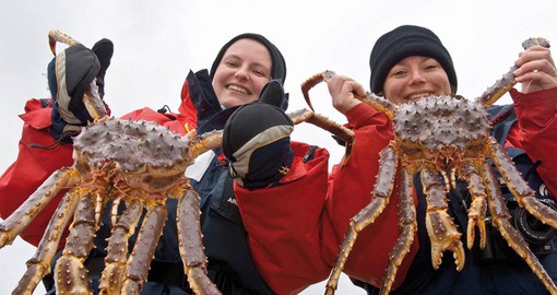 You might catch a giant King Crab during your Finland vacation