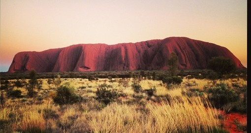 Beautiful Ayers Rock - one of the most included sites on all Australian tours.