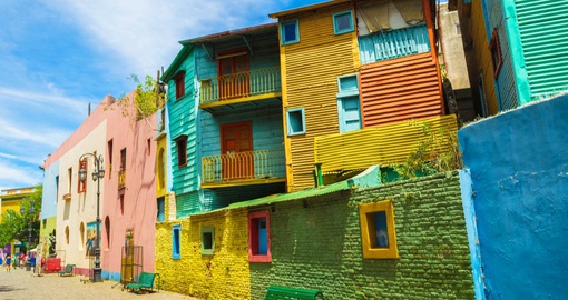 Caminito, one of the colourful main streets of La Boca