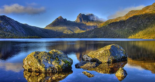 Enjoy the view of Cradle Mountains on your trip