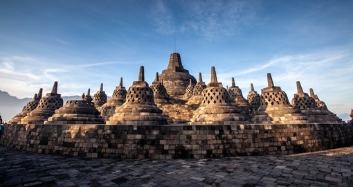 Yogyakarta's Borobudur Temple is included on many Indonesia vacations.