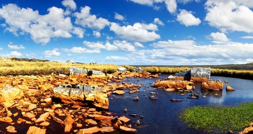 Rocky Falkland Islands landscape