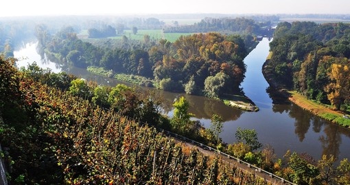 Confluence of the Vitava and Elbe rivers