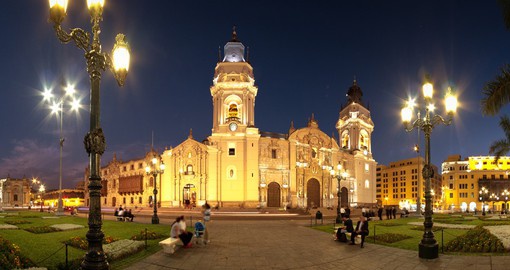 The capital of Peru, Lima lies on the arid Pacific coast
