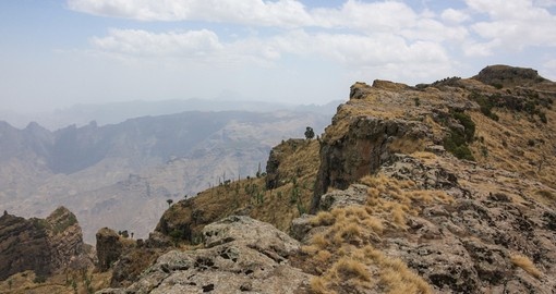 Dry season in Semien Mountains