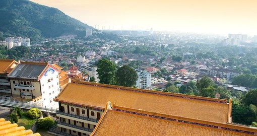 Stand above Penang from the Kek Lok Si Temple on your Malaysia Vacation