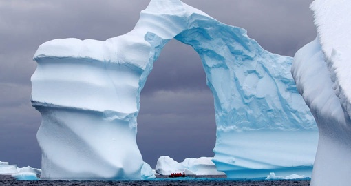 View awe inspiring icebergs on your Antarctica Cruise