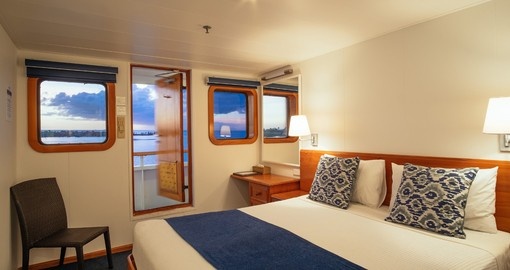 Wake up in the morning and looks out into the ocean off your cruise ship during your Trips to Fiji.