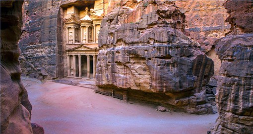 Visit The Treasury in Petra and soak up all the history during your next Jordan tour