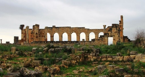 Explore Volubilis Ruins during your next trip to Morocco.