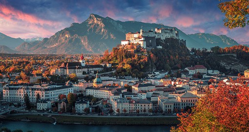 Salzburg with Hohensalzburg fortress is a must inclusion on all Austria vacations.
