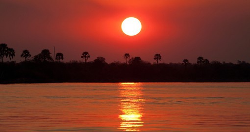 The Zambezi is the fourth longest in Africa, flowing to the Indian Ocean after a 2,700 km journey
