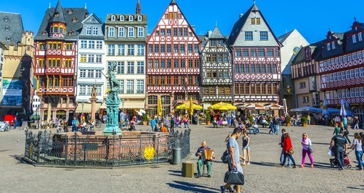 Roemerberg Sqaure - a popular tourist spot to include on all Germany vacations.