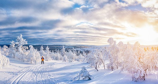Head out into the countryside for a bit of activity with some cross-country skiing