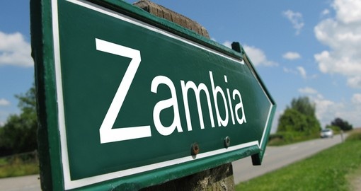 Zambia roadsign