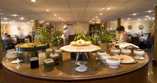 Enjoy delicious food in the Iberostar restaurant on your Brazil Tour