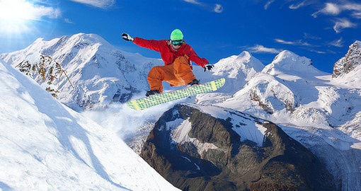Hit the slopes with confidence as you make your way down on light Swiss snow