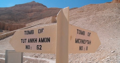 Signpost for the Tombs of Tutankhamon and Merneptah