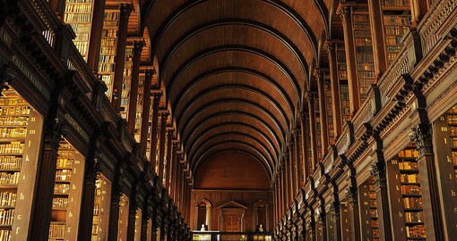 Tour through Trinity College campus, known popularly for its breathtaking library