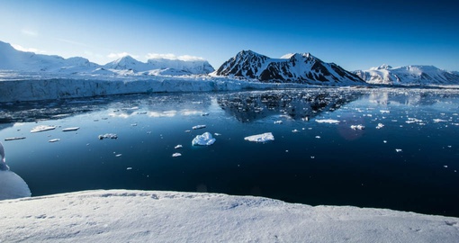Arctic Spring Floating in South Spitsbergen