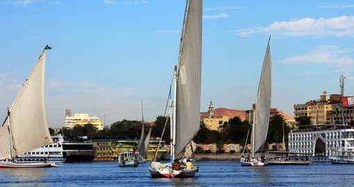 Sails on Nile River