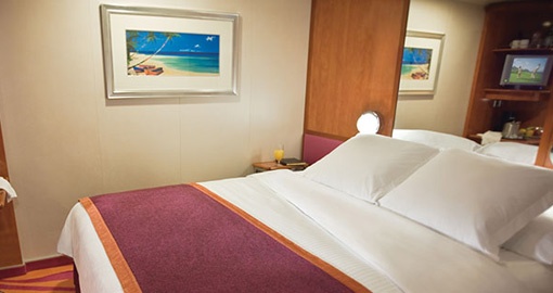 The Inside Stateroom on the Norwegian Pearl.