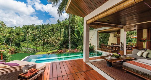 The Villas feature private plunge pools