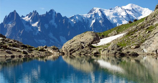 Your trips to Switzerland includes a visit to Mont-Blanc, Europe's highest peak