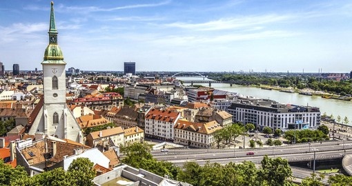 The skyline of Bratislava is always a great photo opportunity on your Slovakia vacation.