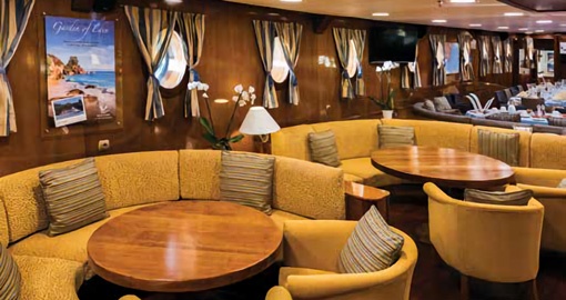 The Lounge Area on the M/S Galileo.