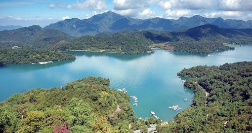The lake is one of thirteen designated National scenic areas in Taiwan