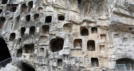 The Longmen Grottos is a great photo opportunity on all China tours