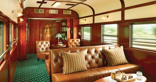 The Club Lounge on board the train