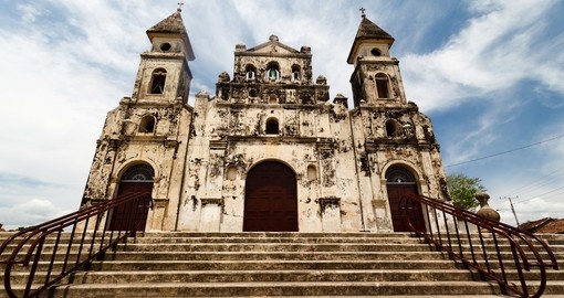 Granada's colonial architecture provides a great photo opportunity during your Nicaragua vacation