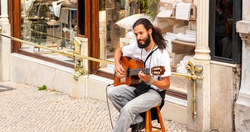 Music on the streets of Lisbon