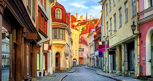 Stroll along the streets in Old Town Tallinn