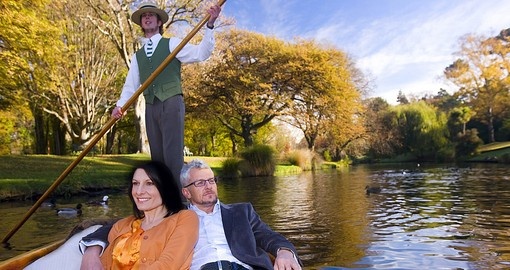 Punting on the Avon River - one activity that should be included on all New Zealand tours