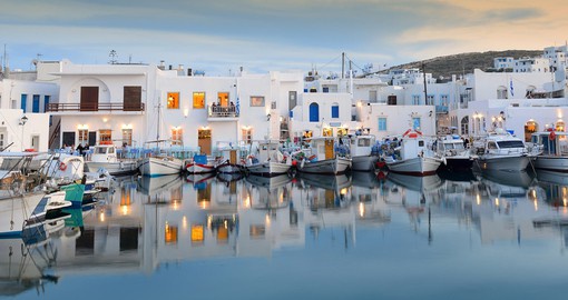 Wander around Naousa Port and explore the coastal town of Paros on your Greece Vacation