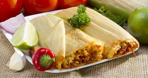 Tamales wrapped in corn husk