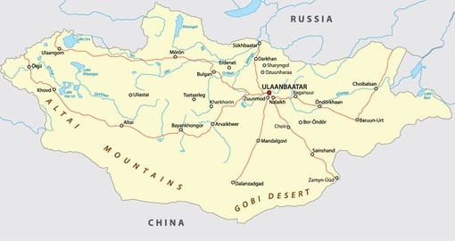 Mongolia Road Map