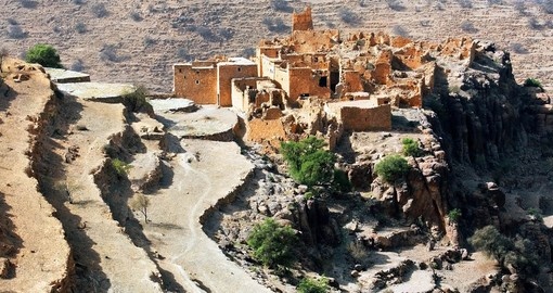 A Moroccan kasbah in the Atlas Mountains