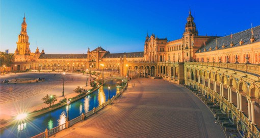 A highlight of most Spain tours is a visit to the Plaza de Espana in Seville