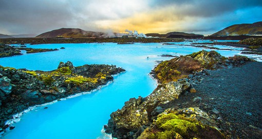Visit the beautiful milky-blue water of Iceland's Blue Lagoon