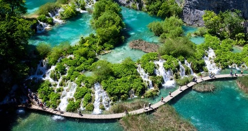 See the beautiful Plitvice Lakes on your Croatia Vacation
