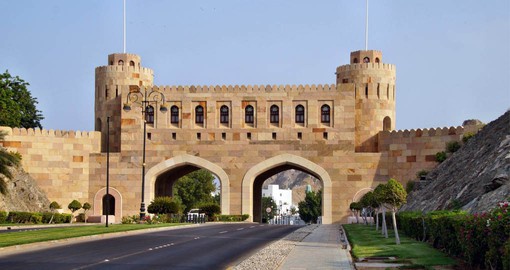 Muscat Gate used to act as an official gate for the old city of Muscat