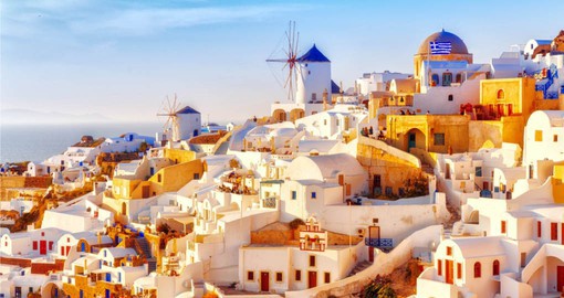 Continue your Greece vacation with a visit to Oia on the island Santorini